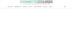 Desktop Screenshot of connectedcourses.net