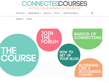 Tablet Screenshot of connectedcourses.net